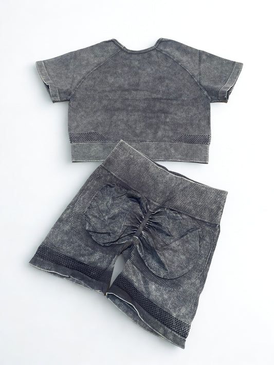 Conjunto deportivo short y top unitalla