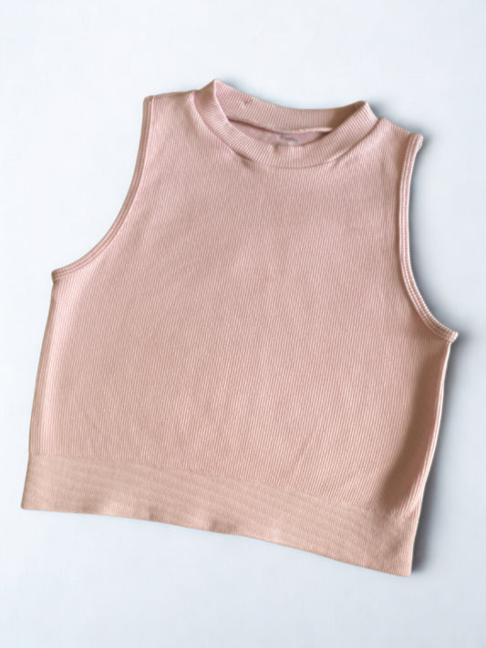 Top cuello redondo