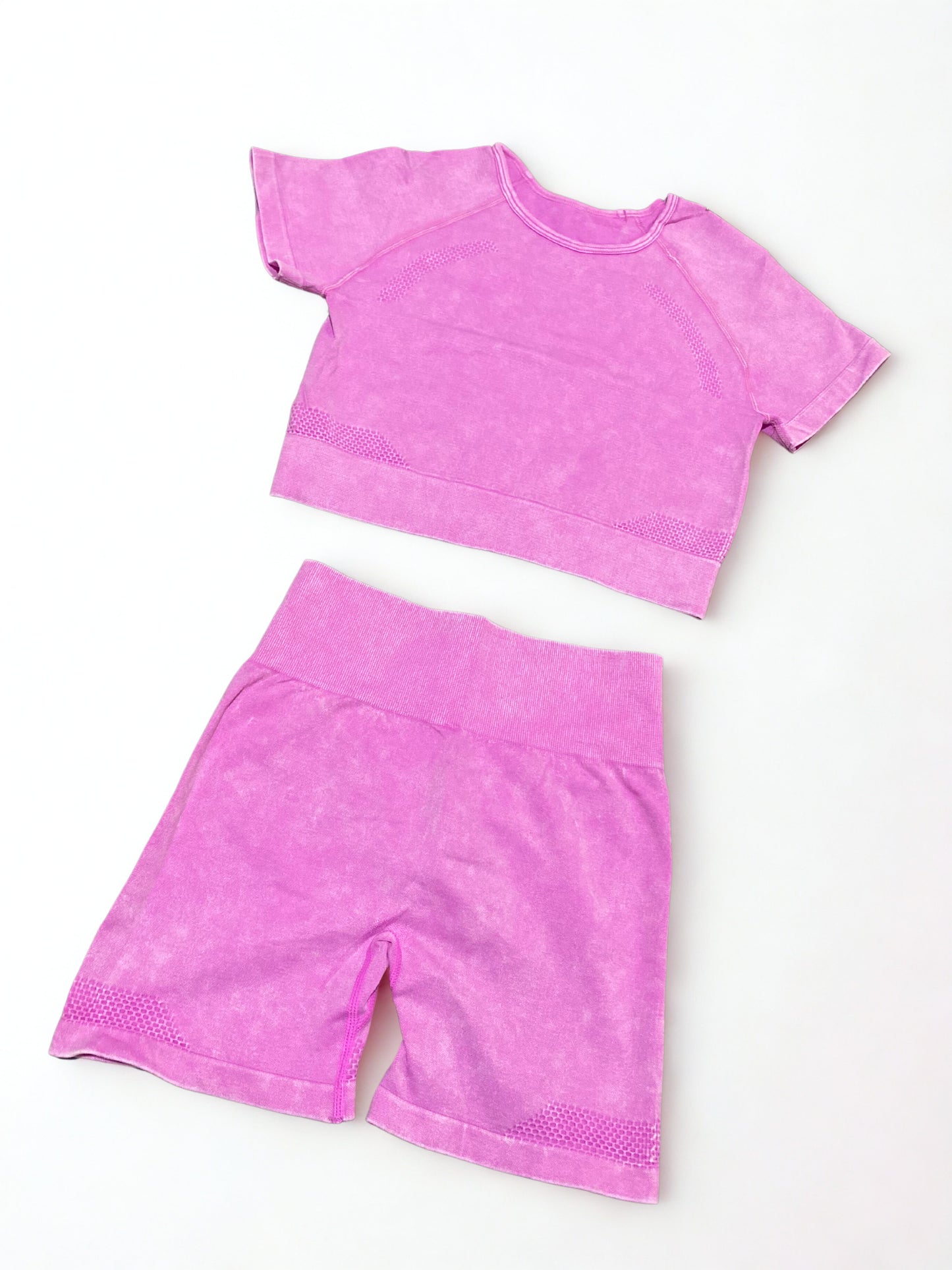 Conjunto deportivo short y top unitalla