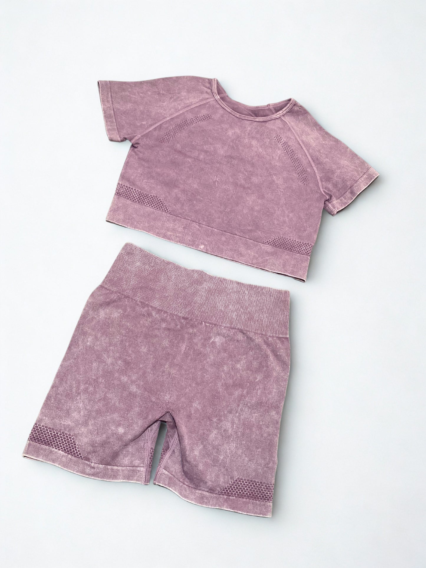 Conjunto deportivo short y top unitalla